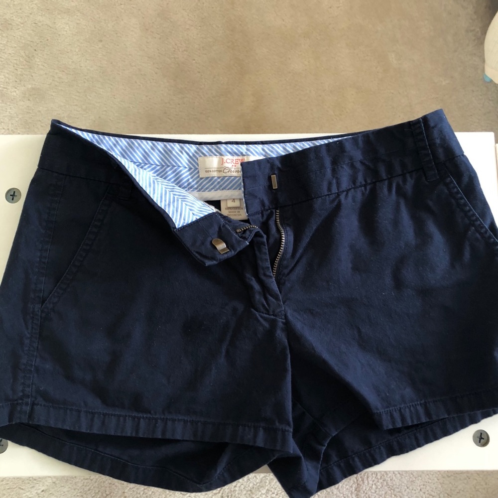 J. Crew Navy Chino Shorts